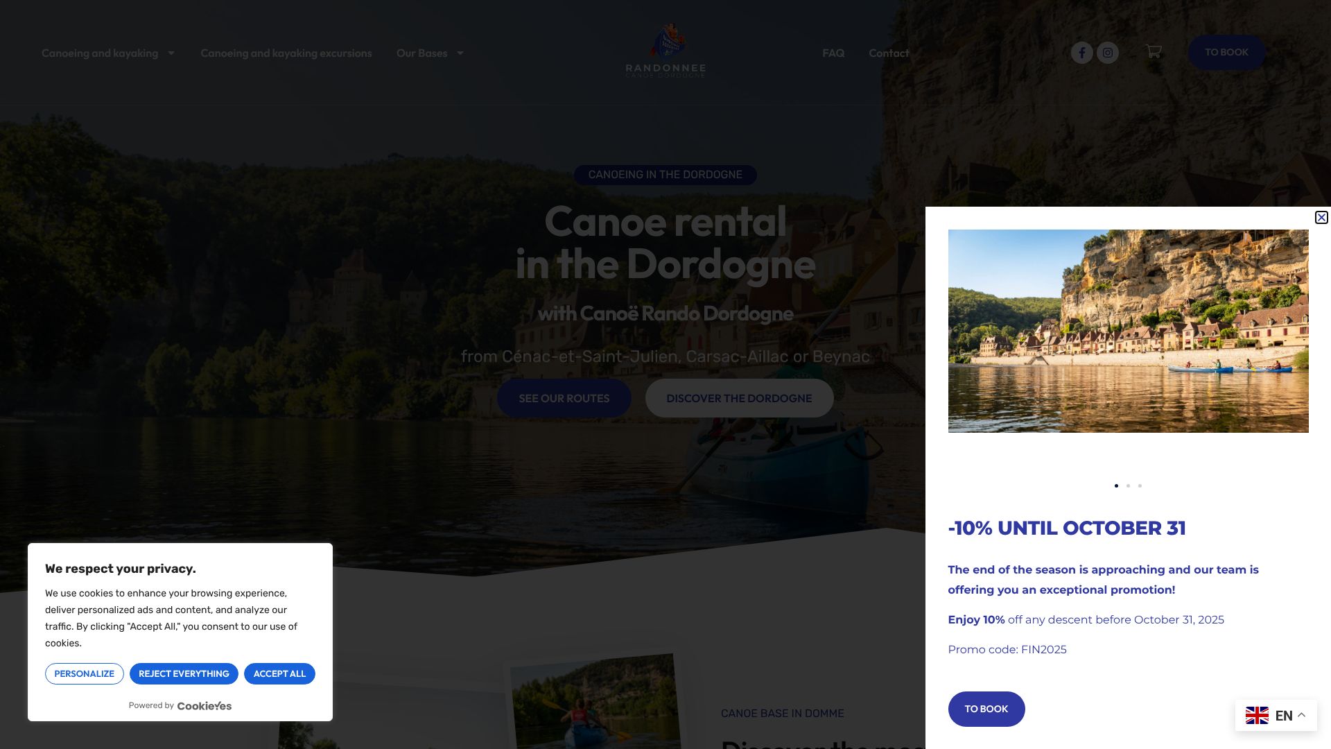 Canoe Dordogne