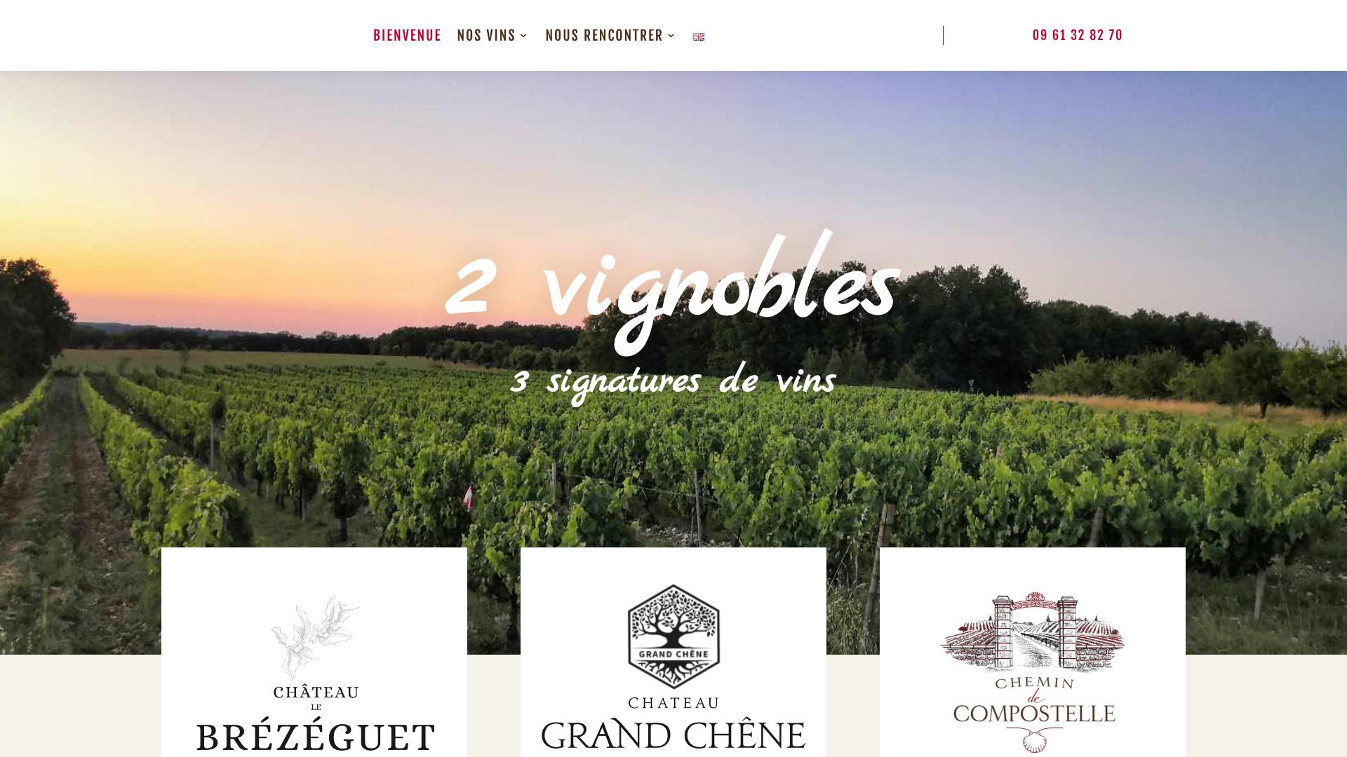 Site pour un domaine